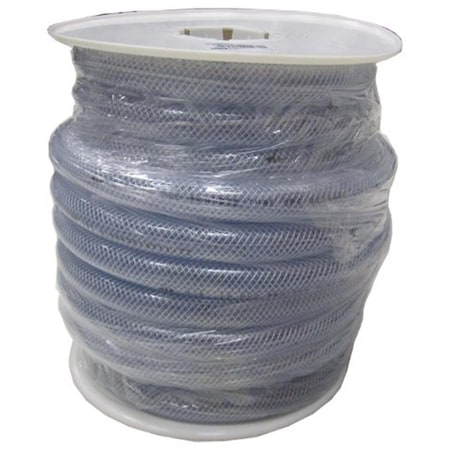Tool Time 0.75 x 1 in. Clear Braided Nylon Tubing 75 ft. Spool TO3276999